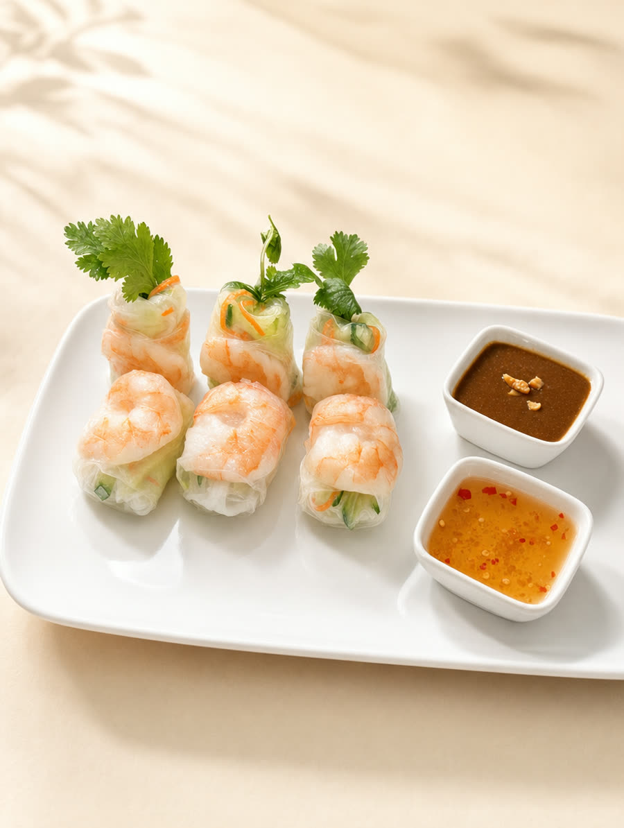 Gỏi Cuốn — Prawn Summer Rolls